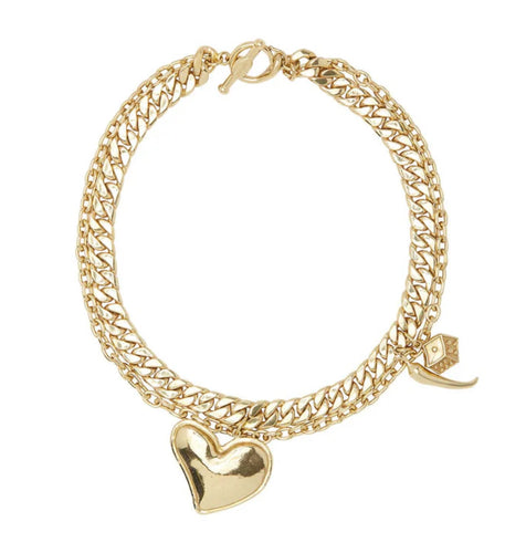 Alémais High Roller Heart and Chilli Necklace - Gold  Hyde Boutique   