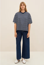 Load image into Gallery viewer, Kowtow Oversized Boxy Tee - Navy Breton  Hyde Boutique   
