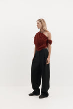 Load image into Gallery viewer, Harris Tapper Lucille Top - Burgundy Apparel > Women > Clothing > Shirts &amp; Tops > Tops > Casual Tops > Harris Tapper Hyde Boutique
