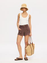 Load image into Gallery viewer, Kivari Celene Denim Short - Chocolate
