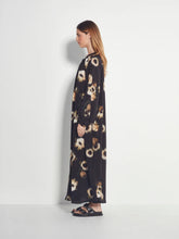 Load image into Gallery viewer, Juliette Hogan Tuscany Dress - Noir Wildflower Silk  Mrs Hyde Boutique   
