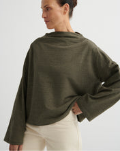 Load image into Gallery viewer, Kowtow Field Top - Bark Melange Apparel > Women > Clothing > Tops > Long Sleeve Tops > Kowtow Hyde Boutique
