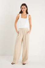 Load image into Gallery viewer, Among The Brave Guardian Pull On Wide Leg Pants - Stone Linen Hyde Boutique
