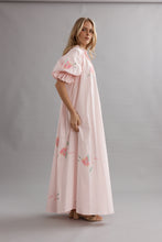 Load image into Gallery viewer, Caitlin Crisp Horizon Shirt Dress - Blooming Bud
