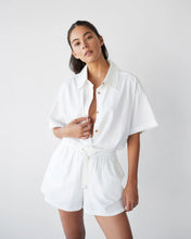 Load image into Gallery viewer, Dear Dylan Lawn Oversized Shirt - Blanc  Hyde Boutique   
