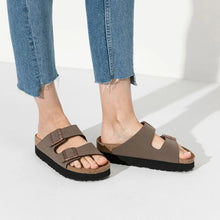 Load image into Gallery viewer, Birkenstock Arizona Platform Birko-Flor Vegan (Narrow) - Mocha
