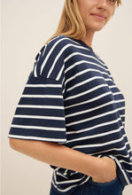 Load image into Gallery viewer, Kowtow Oversized Boxy Tee - Navy Breton  Hyde Boutique   
