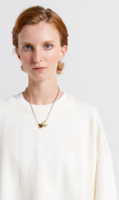 Load image into Gallery viewer, Karen Walker Embroidered Runaway Girl Organic Cotton Crewneck Sweatshirt - Ecru  Hyde Boutique   
