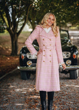 Load image into Gallery viewer, Jordan Elli Brentwood Trench Coat - Pink Check Hyde Boutique
