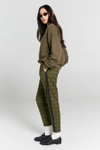 Load image into Gallery viewer, Karen Walker Runaway Girl Organic Cotton Crewneck Sweatshirt Hunter Green Arriving First Week Oct Hyde Boutique
