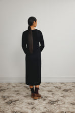 Load image into Gallery viewer, Standard Issue Merino V Neck Dress - Black Hyde Boutique
