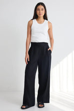 Load image into Gallery viewer, Among The Brave Guardian Pull On Wide Leg Pants - Black Linen Arriving 15 Nov Hyde Boutique
