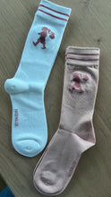 Load image into Gallery viewer, Karen Walker Runaway Girl Socks 2 Pack - Pink/White Hyde Boutique
