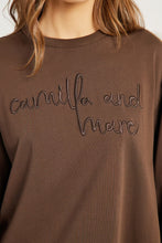 Load image into Gallery viewer, Camilla and Marc Maren Emb Long Sleeve Tee - Chocolate
