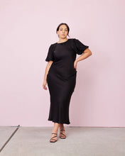 Load image into Gallery viewer, Ruby Kendall Satin Dress - Espresso  Hyde Boutique   
