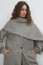 Load image into Gallery viewer, Commonplace Lady Gingham Trench - Black/White Hyde Boutique
