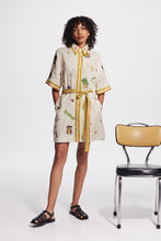 Load image into Gallery viewer, Alémais Checkers Embroidered Mini Dress - Cream  Hyde Boutique   
