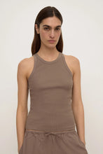 Load image into Gallery viewer, Assembly Label Tabitha Rib Tank - Dark Sand
