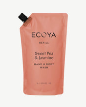 Load image into Gallery viewer, Ecoya Hand &amp; Body Wash Refill - Sweet Pea &amp; Jasmine Health &amp; Beauty > Beauty &amp; Personal Care > Bath &amp; Body > Body Wash > Ecoya Hyde Boutique
