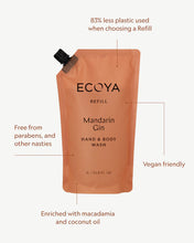 Load image into Gallery viewer, Ecoya Hand &amp; Body Wash Refill - Mandarin Gin Hyde Boutique
