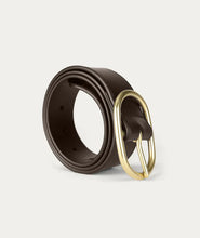 Load image into Gallery viewer, Deadly Ponies Wide Belt Oval - Mud/Brass Belts Deadly Ponies
