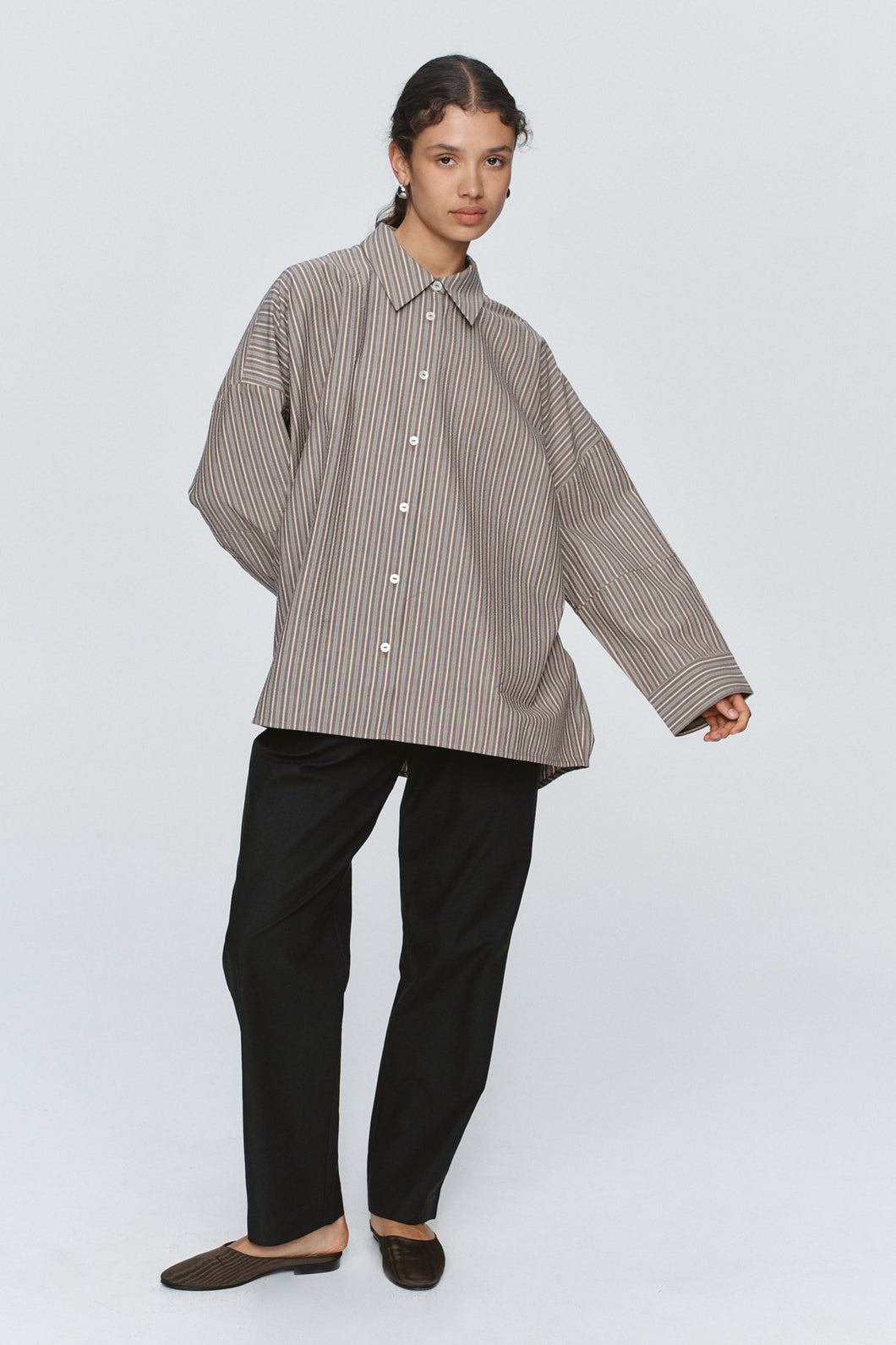 Marle Edie Shirt - Chocolate Stripe Hyde Boutique