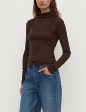 Load image into Gallery viewer, Assembly Label Nora Merino Wool Layered Turtleneck - Ganache Hyde Boutique
