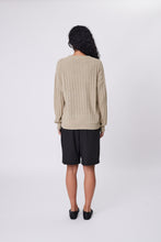 Load image into Gallery viewer, Marlow Evergreen Knit Crew - Oat Hyde Boutique
