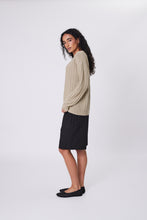 Load image into Gallery viewer, Marlow Evergreen Knit Crew - Oat Hyde Boutique
