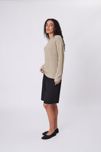 Load image into Gallery viewer, Marlow Evergreen Knit Crew - Oat Hyde Boutique
