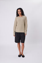 Load image into Gallery viewer, Marlow Evergreen Knit Crew - Oat Hyde Boutique
