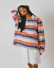 Load image into Gallery viewer, Commonplace Columbia Road Polo - Multi-Stripe Hyde Boutique
