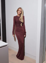Load image into Gallery viewer, Rebecca Vallance Mischa Maxi Dress - Wine Hyde Boutique

