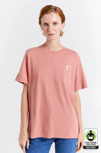 Karen Walker Embroidered Runaway Girl Classic Organic Cotton T-Shirt - Rose  Hyde Boutique   