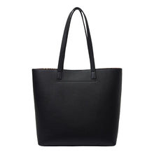 Load image into Gallery viewer, SABEN Carter Tote  - Black + Umber Chain Print
