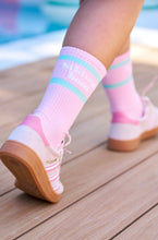 Load image into Gallery viewer, Hibiscus Hotel The Layover Sock - Pink Mint End Oct Hyde Boutique
