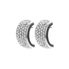 Load image into Gallery viewer, Silk &amp; Steel Diva Earrings - CZ + Silver Hyde Boutique
