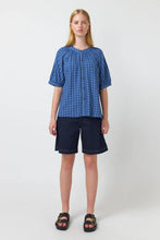 Load image into Gallery viewer, Sylvester by Kate Sylvester Shadow Blouse - Blue  Hyde Boutique   
