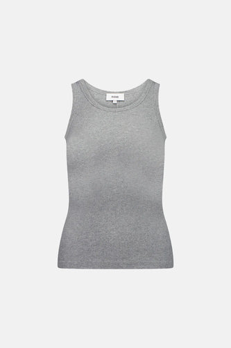 Rebe Ribbed Tank - Grey Hyde Boutique