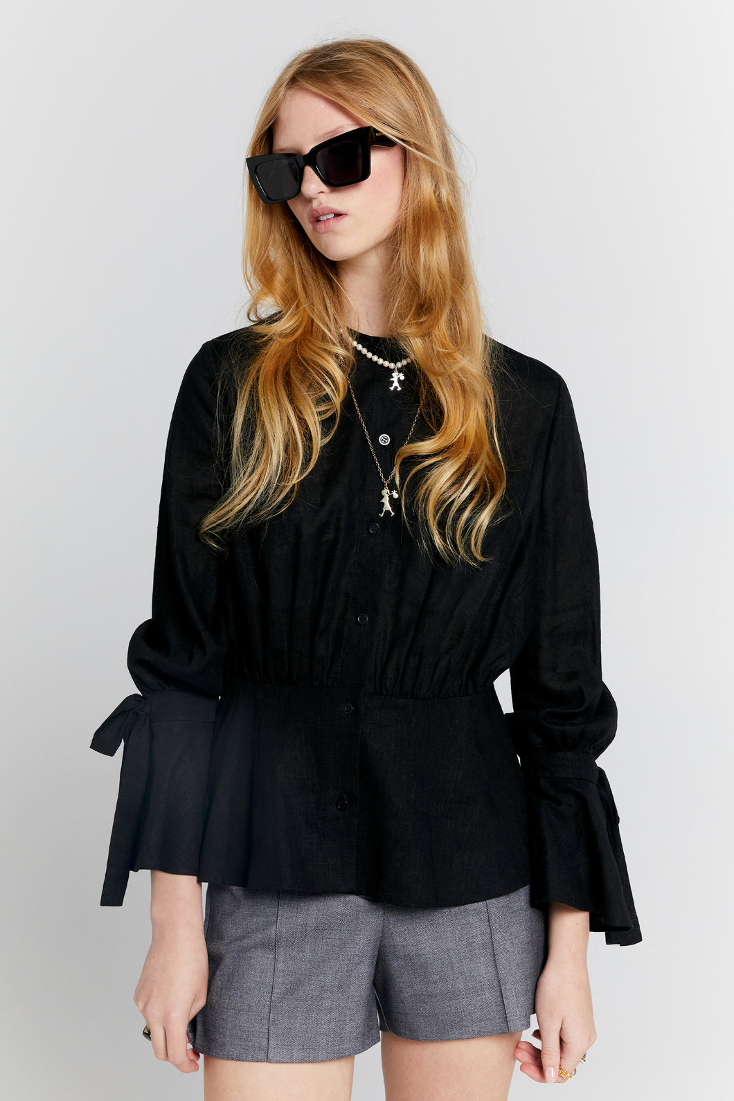 Karen Walker Quest Shirt - Black Hyde Boutique