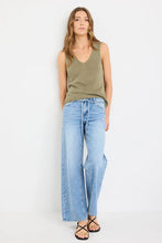 Load image into Gallery viewer, Stories Be Told Settler V Neck Sleeveless Knit Top - Khaki
