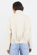 Load image into Gallery viewer, Stories Be Told Ensemble Chocolate Funnel Neck Jacket - Putty Arriving Friday
