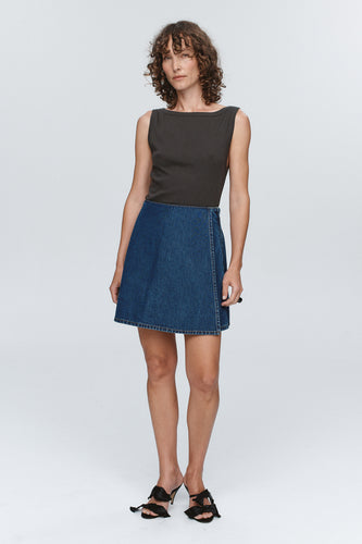 Marle Finn Skirt - Washed Indigo Hyde Boutique