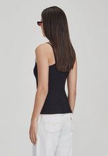 Load image into Gallery viewer, Commoners Fitted Asym Tank - Black  Hyde Boutique   
