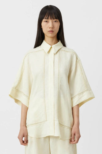 Camilla and Marc Fortuna Shirt - Lemon  Hyde Boutique   