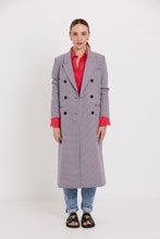Load image into Gallery viewer, Tuesday Label Fox Coat - Box Check  Hyde Boutique   
