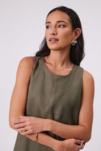 Load image into Gallery viewer, Marlow Florence Linen Dress - Kelp  Hyde Boutique   
