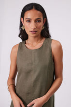 Load image into Gallery viewer, Marlow Florence Linen Dress - Kelp  Hyde Boutique   
