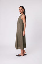 Load image into Gallery viewer, Marlow Florence Linen Dress - Kelp  Hyde Boutique   
