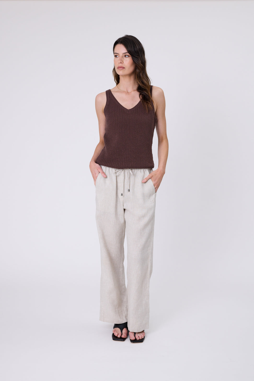 Marlow Fresco Pant - Natural